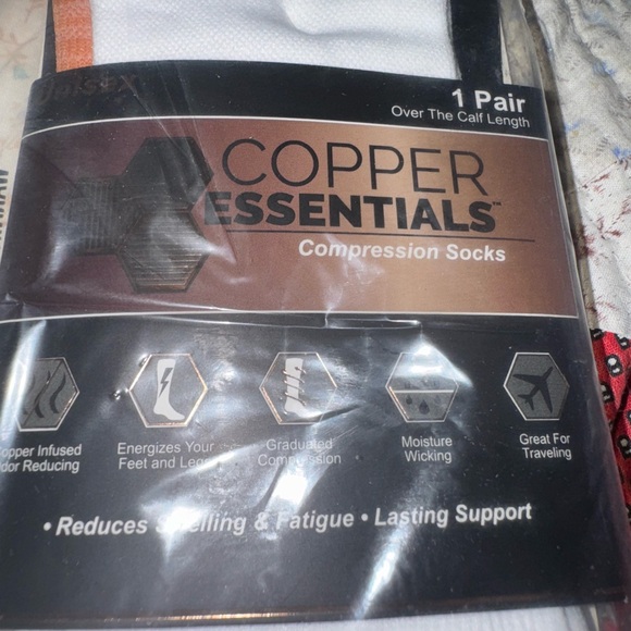 Compression Socks - White and Pink - Picture 2 of 6